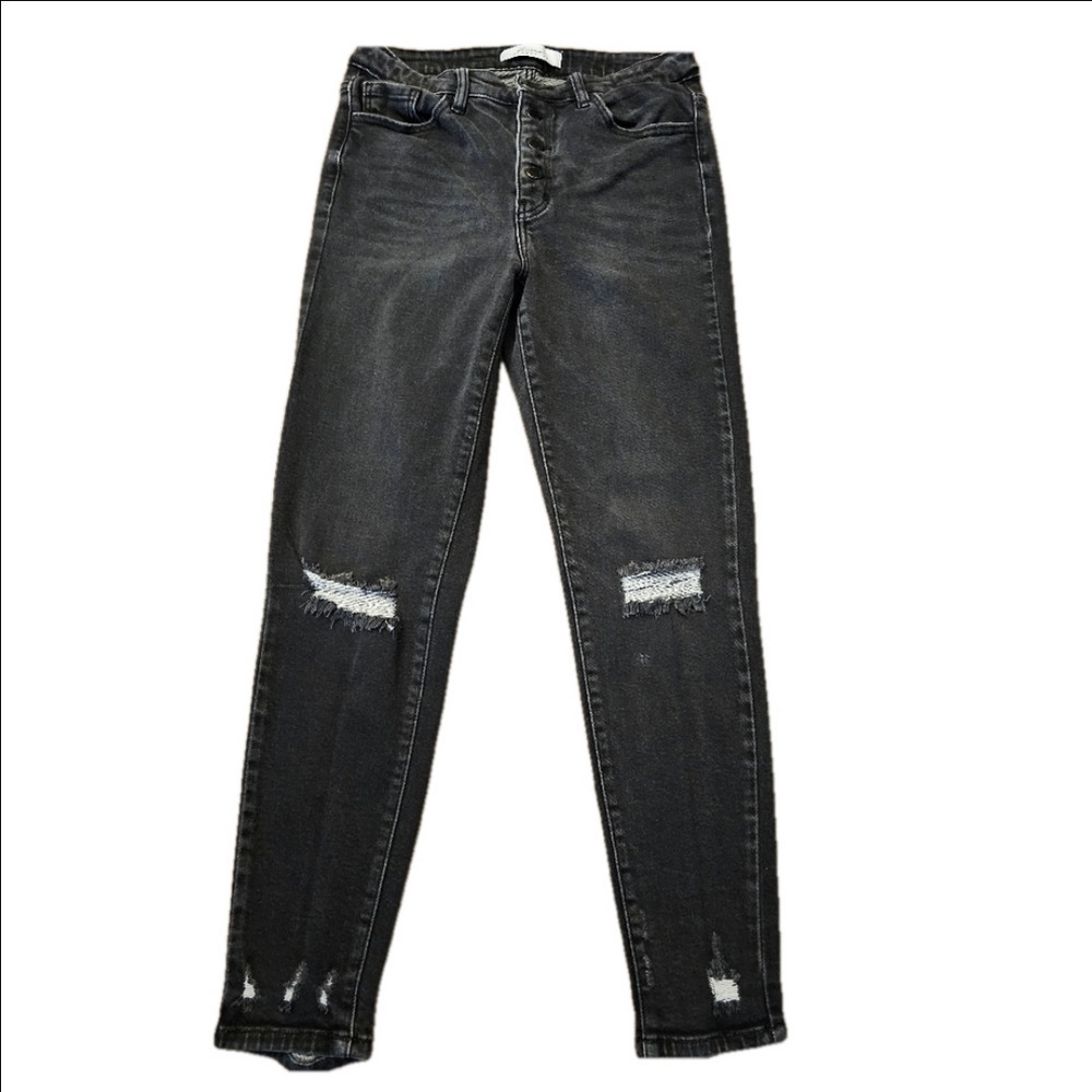 KanCan Kurvy Mid-Rise Skinny Distressed Jeans Size 29